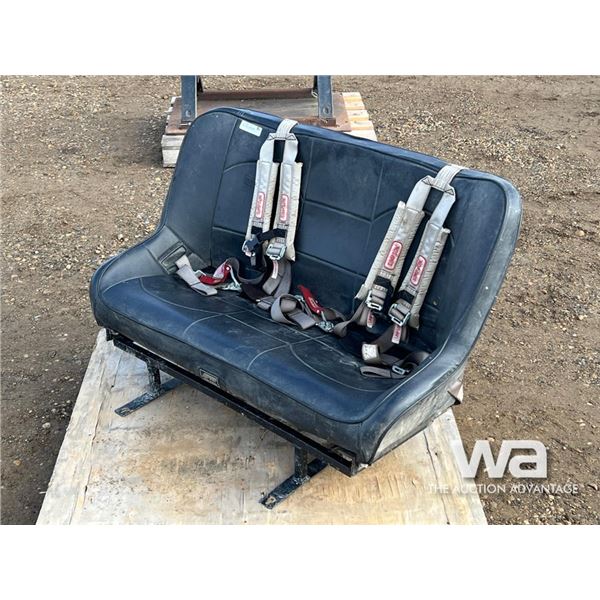 SIDE BY SIDE BACK SEAT WITH FRAME AND HARNESS