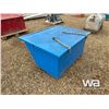 Image 2 : BLUE WOOD STORAGE BOX