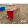 Image 4 : RED WOOD STORAGE BOX & CONTENTS