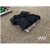 Image 1 : (3) BLACK RUBBER MADE BINS, BLACK CLOTH WRAP