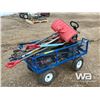 Image 2 : BLUE GARDEN CART, SHOVELS & HAND TOOLS