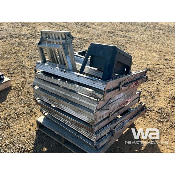 (4) ALUMINUM STEP LADDERS
