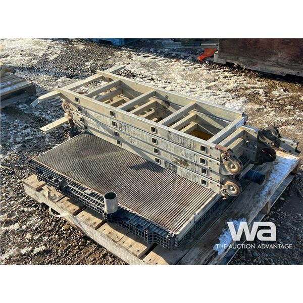 (2) RADIATORS, ALUMINUM STEPS