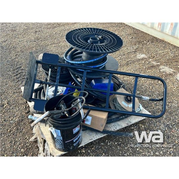 MISC HOSE REELS, DOLLY, GREASE GUNS