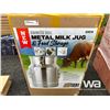 Image 1 : STAINLESS STEEL 20L METAL MILK JUG