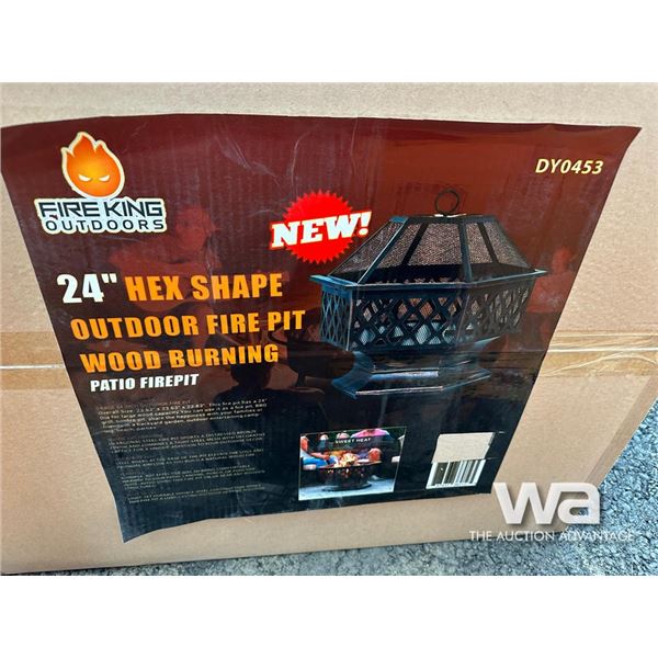 24 IN. HEX SHAPE OUTDOOR FIREPIT