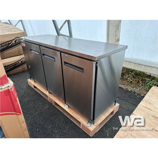 SIEBEL STAINLESS 3-DOOR STANDING COOLER