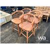 Image 1 : (4) SWIVEL COUNTER STOOLS
