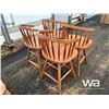 Image 3 : (4) SWIVEL COUNTER STOOLS