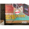 Image 3 : PORTABLE CAMPING KITCHEN TABLE SET
