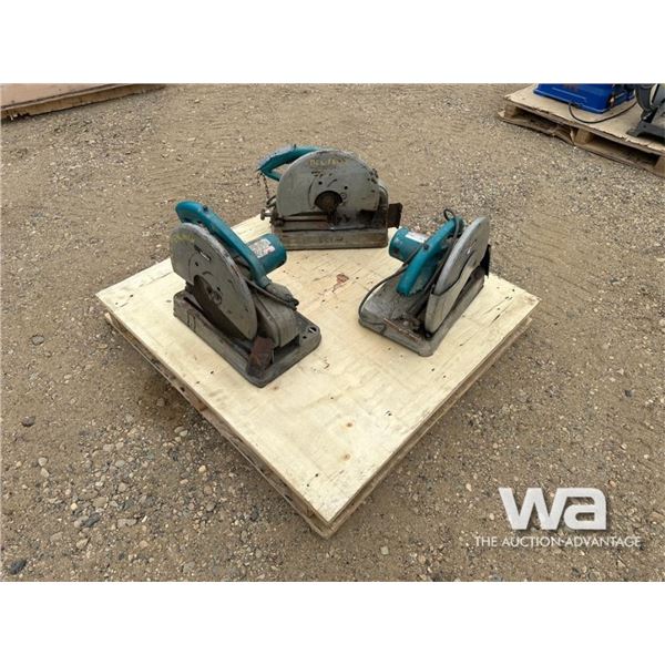 (3) MAKITA METAL CUT OFF SAW