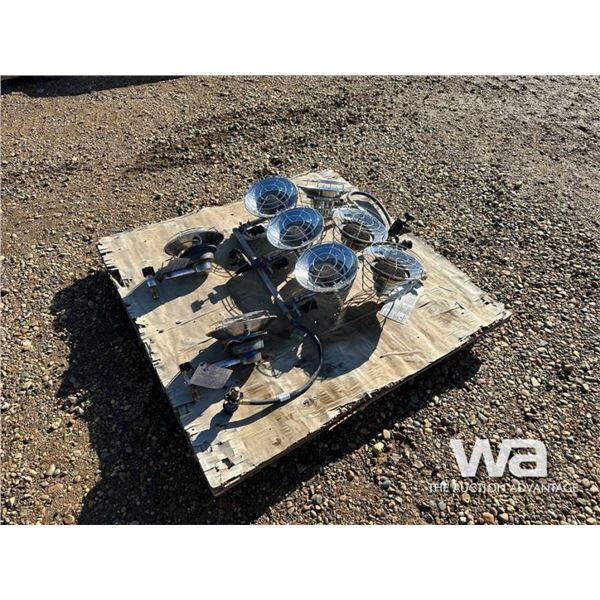 (8) PROPANE SUNFLOWER HEATERS