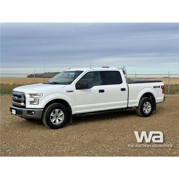 2016 FORD F150 XLT 4X4 CREW CAB PICKUP