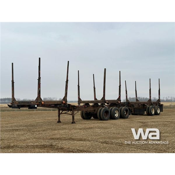 1998 PEERLESS TRIDEM SUPER B-TRAIN LOG TRAILERS