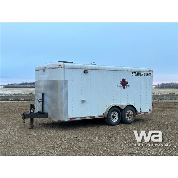 2008 CARGO MATE 16 FT. T/A  ENCLOSED STEAM TRAILER