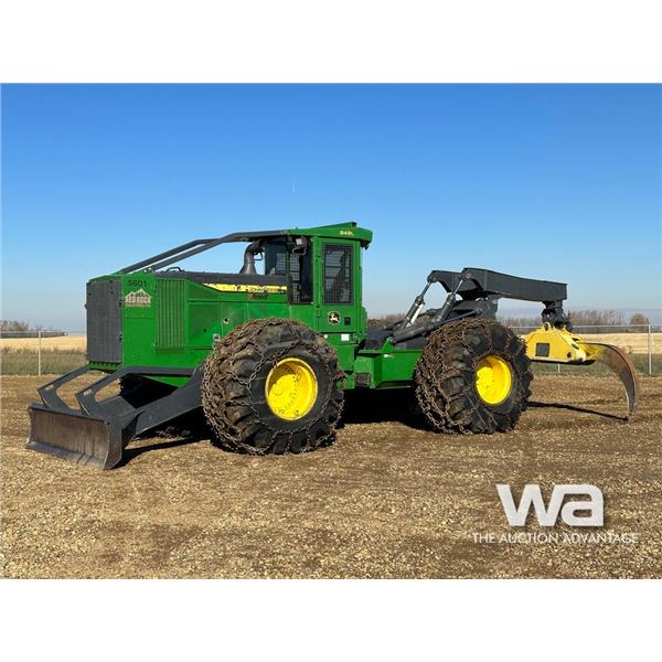 2015 JOHN DEERE 848L 4X4 GRAPPLE SKIDDER