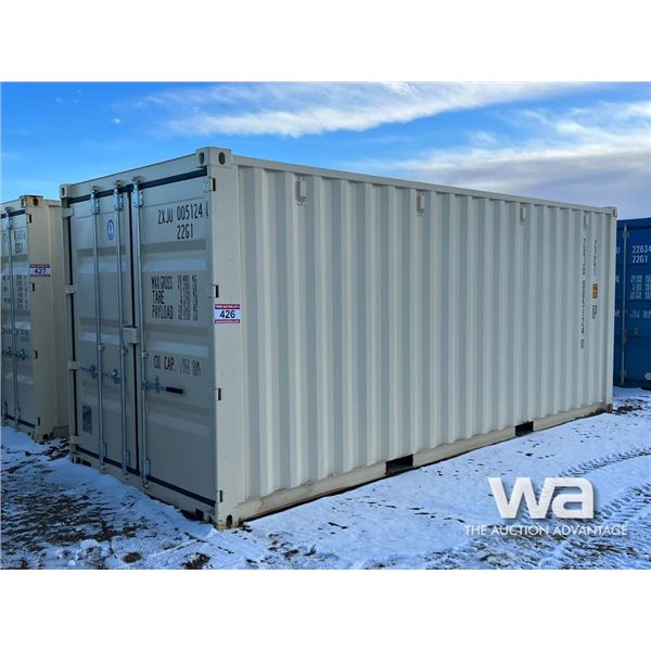 2023 ONE WAY 8X20 FT. SHIPPING CONTAINER