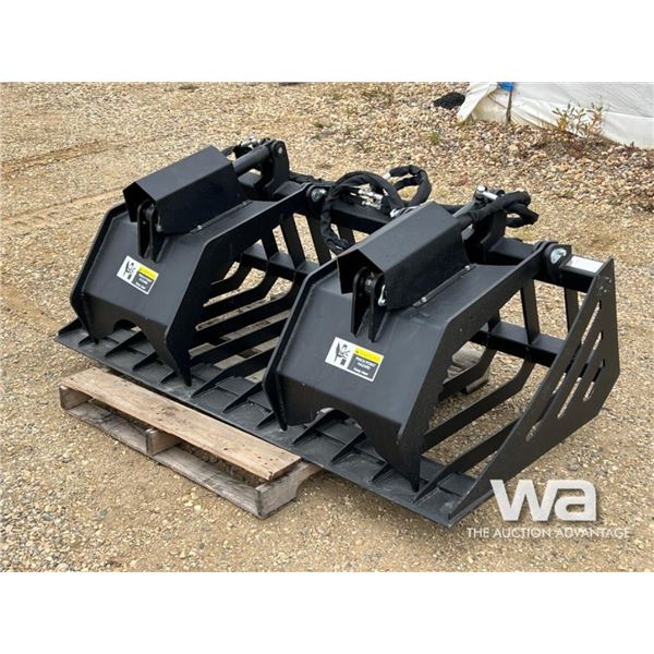 2023 72 IN. SKID STEER SKELETON BUCKET HYD GRAPPLE