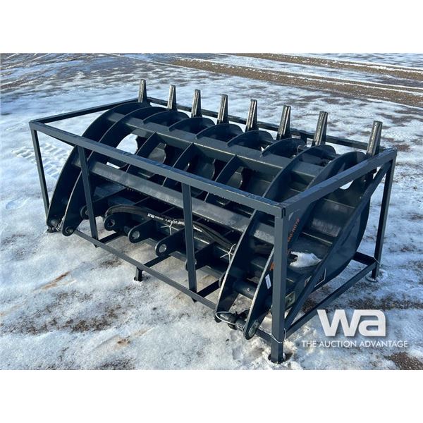 TMG 72 IN. SKID STEER ROOT RAKE HYD. GRAPPLE