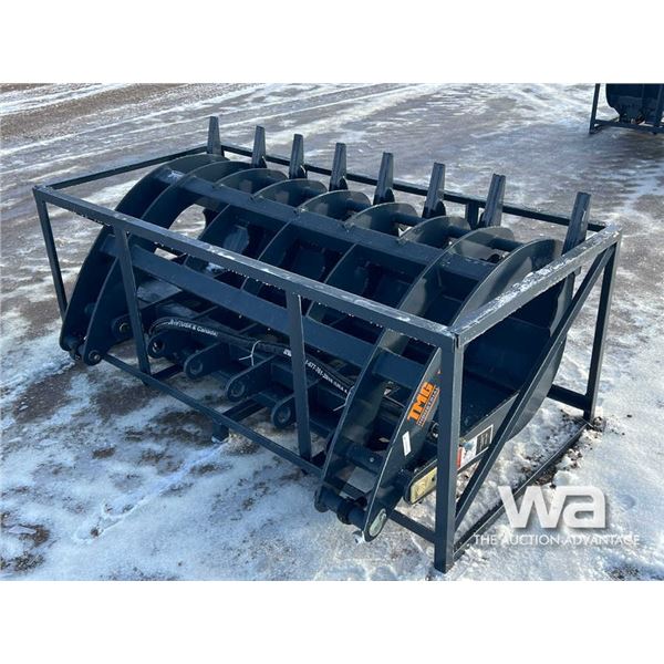 TMG 72 IN. SKID STEER ROOT RAKE HYD. GRAPPLE