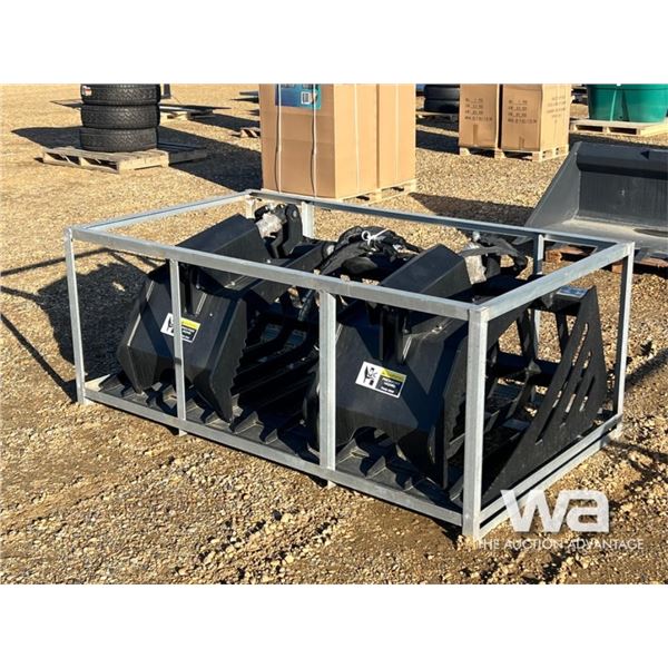 72 IN. SKID STEER ROCK HYD. GRAPPLE