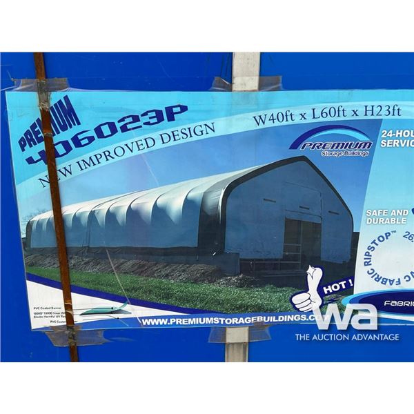 PREMIUM 40 FT. X 60 FT. X 23 FT. DOUBLE TRUSS