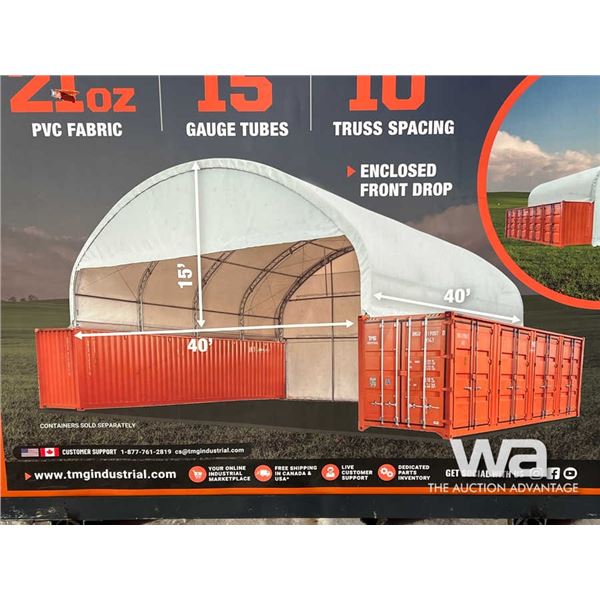 TMG 40 FT. X 40 FT. DUAL TRUSS CONTAINER SHELTER