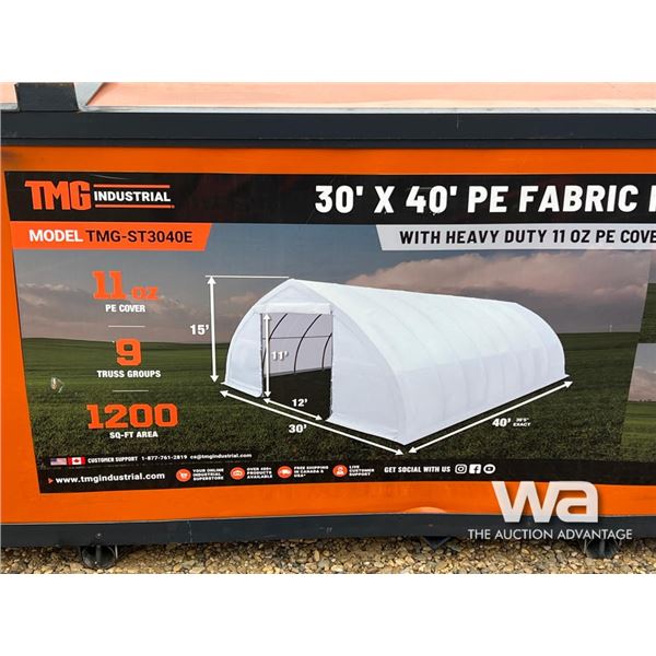 TMG 30 FT. X 40 FT. PEAK CEILING STORAGE SHELTER