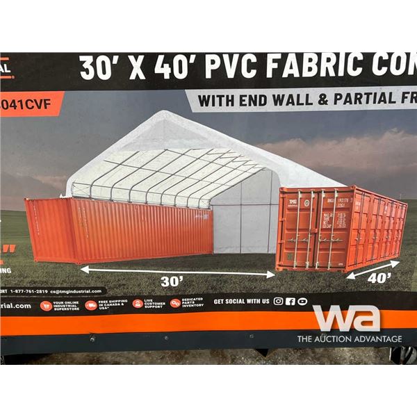TMG 30 FT. X 40 FT. SINGLE TRUSS CONTAINER SHELTER