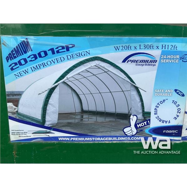 PREMIUM STORAGE BUILDING 20 X 30 X 12 SINGLE TRUSS
