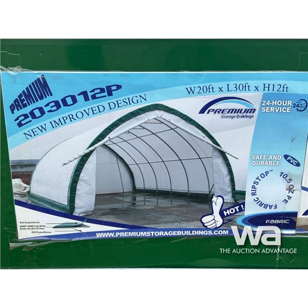 PREMIUM STORAGE BUILDING 20 X 30 X 12 SINGLE TRUSS