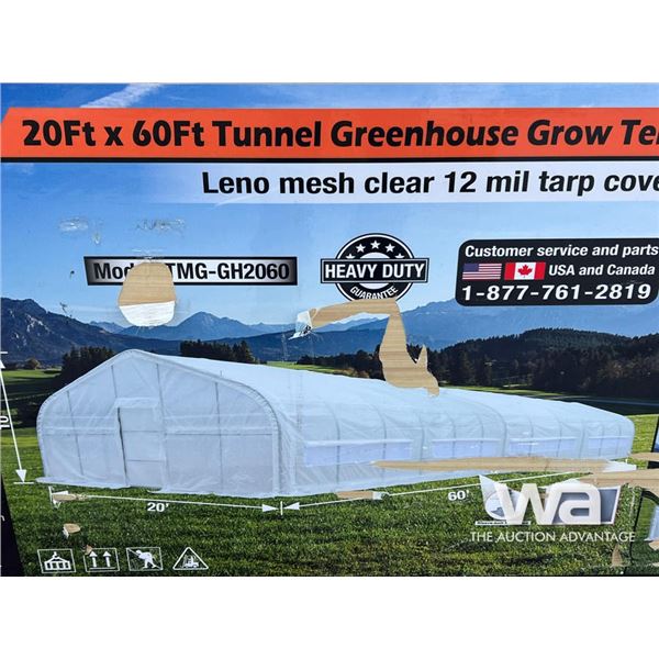 20 X 60 FT. TUNNEL GREENHOUSE GROW TENT
