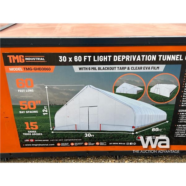 TMG 30X60 FT. LIGHT DEPRIVATION TUNNEL GREENHOUSE