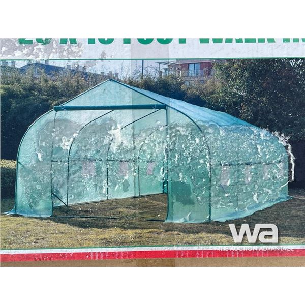 20 FT. X 10 FT. METAL FRAME WALK IN GREENHOUSE