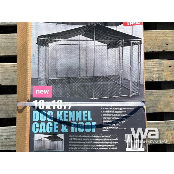 10 FT. X 10 FT. DOG KENNEL WITH ROOF