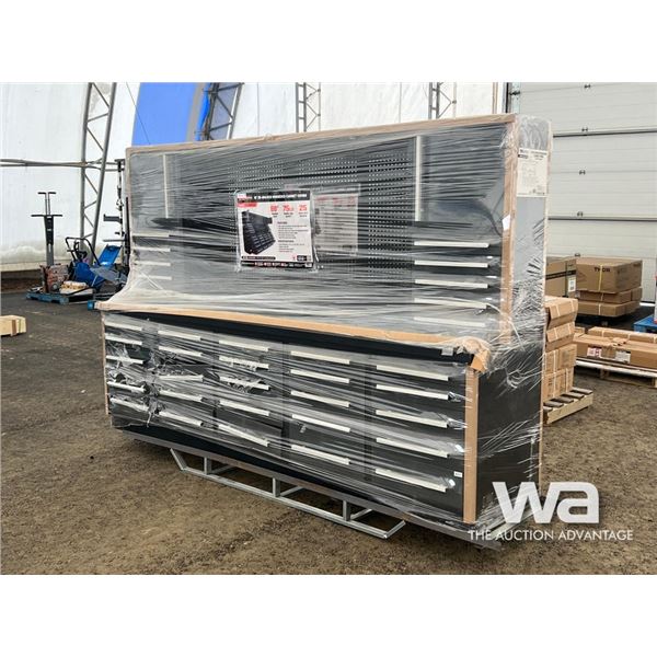 10 FT. 25-DRAWER WORKBENCH CABINET COMBO