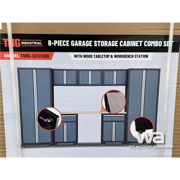 TMG 8 PIECE GARAGE STORAGE CABINET
