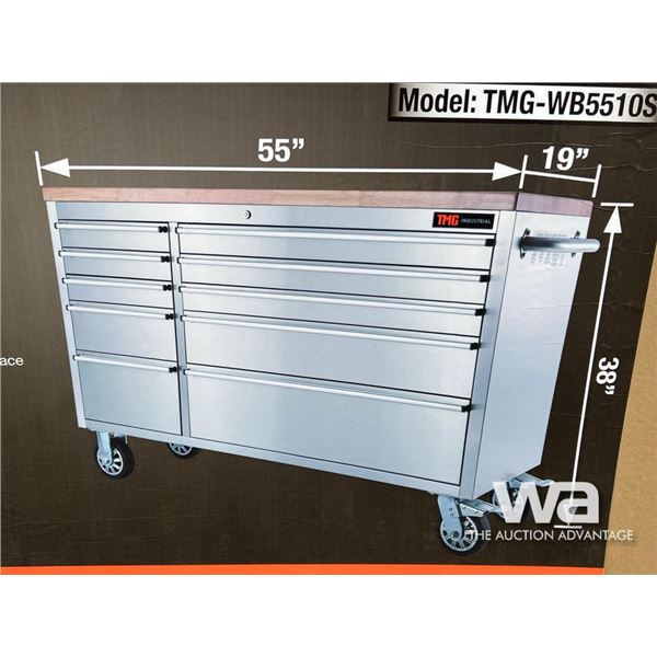 TMG 55 IN. 10 DRAWER WORKBENCH