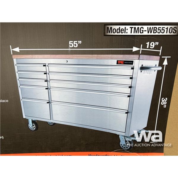 TMG 55 IN. 10 DRAWER WORKBENCH