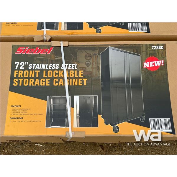 SIEBEL 72 IN. FRONT LOCKABLE STORAGE CABINET