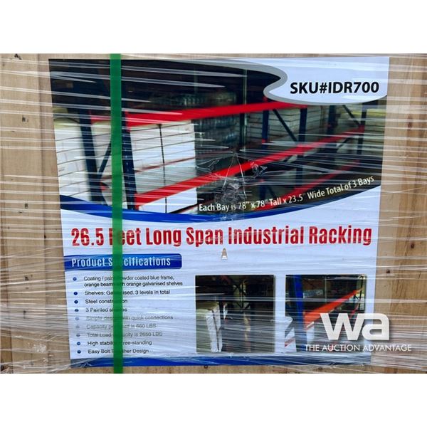 26.5 FT. INDUSTRIAL RACKING