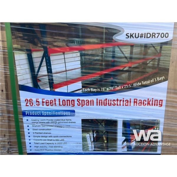 26.5 FT. INDUSTRIAL RACKING