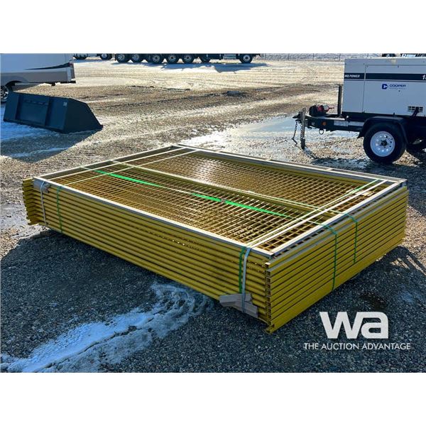 10 X 6 FT. POWDER COATED SITE FENCE