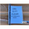 Image 4 : (30) 12 FT. CLEAR SIDING