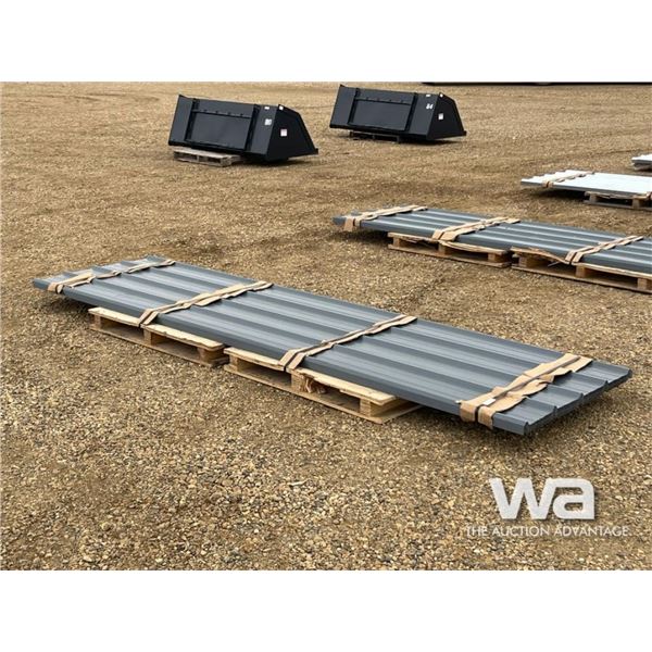 (60) 12 FT. STEEL SHEETS GREY