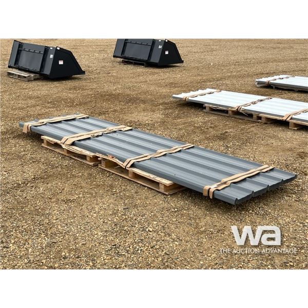 (60) 12 FT. STEEL SHEETS GREY