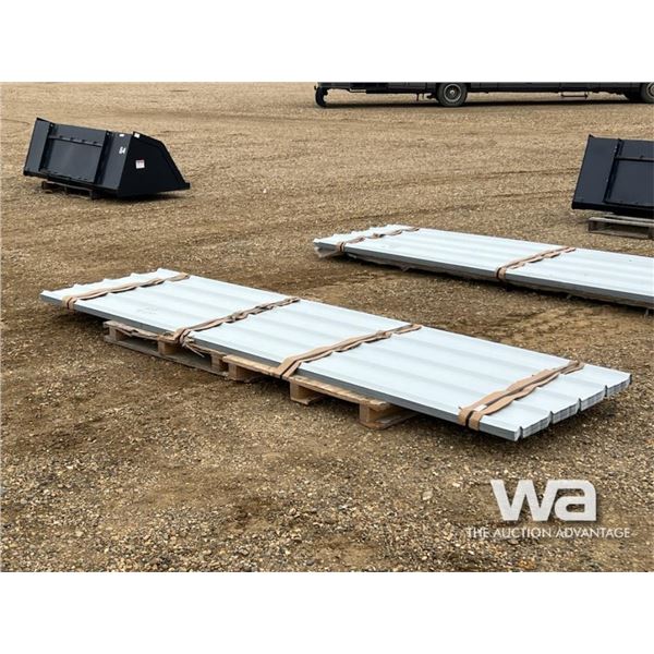 (60) 12 FT. STEEL SHEETS WHITE