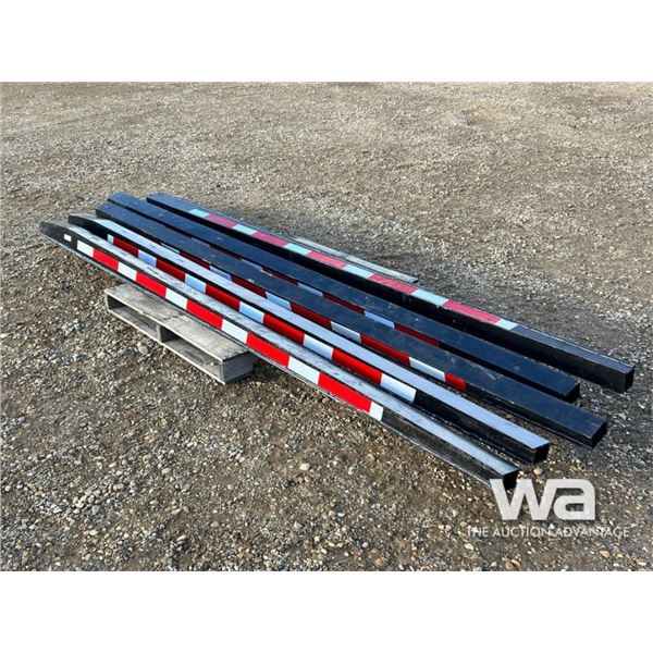 (5) UNUSED LOG BUNK STAKES