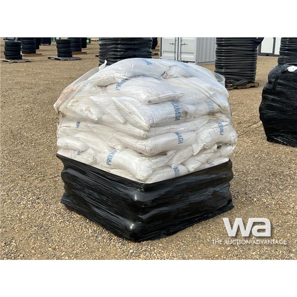 PALLET OF SAWDUST BAGS