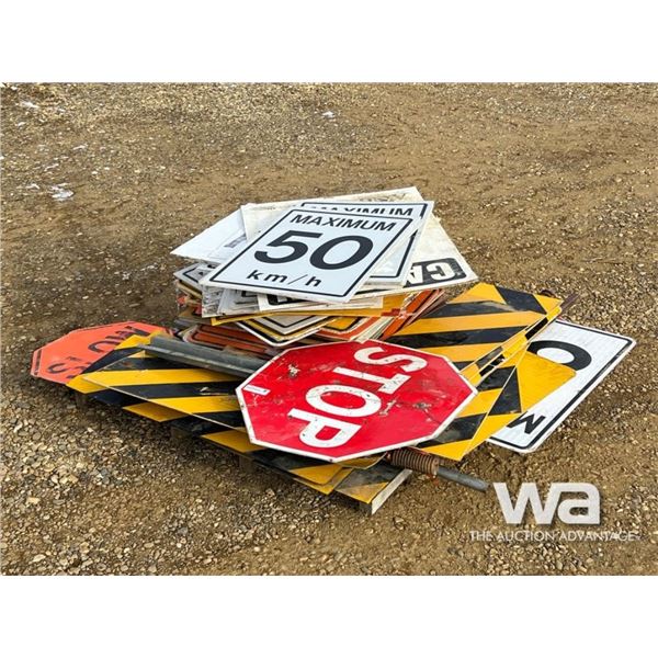 ROAD CONSTRUCTION SIGNS, SPEED SIGNS